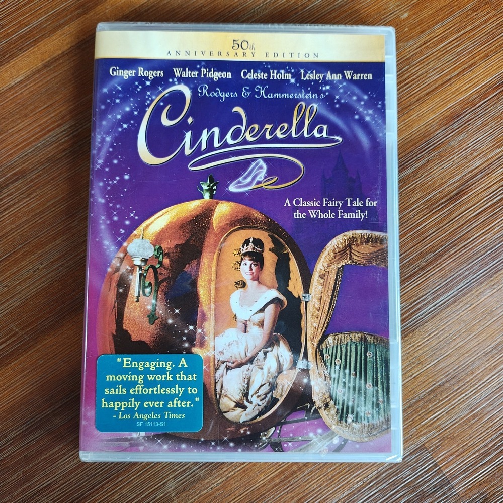 RODGERS AND HAMMERSTIENS CINDERELLA DVD 2014 Leslie Warren NEW Sealed 50th